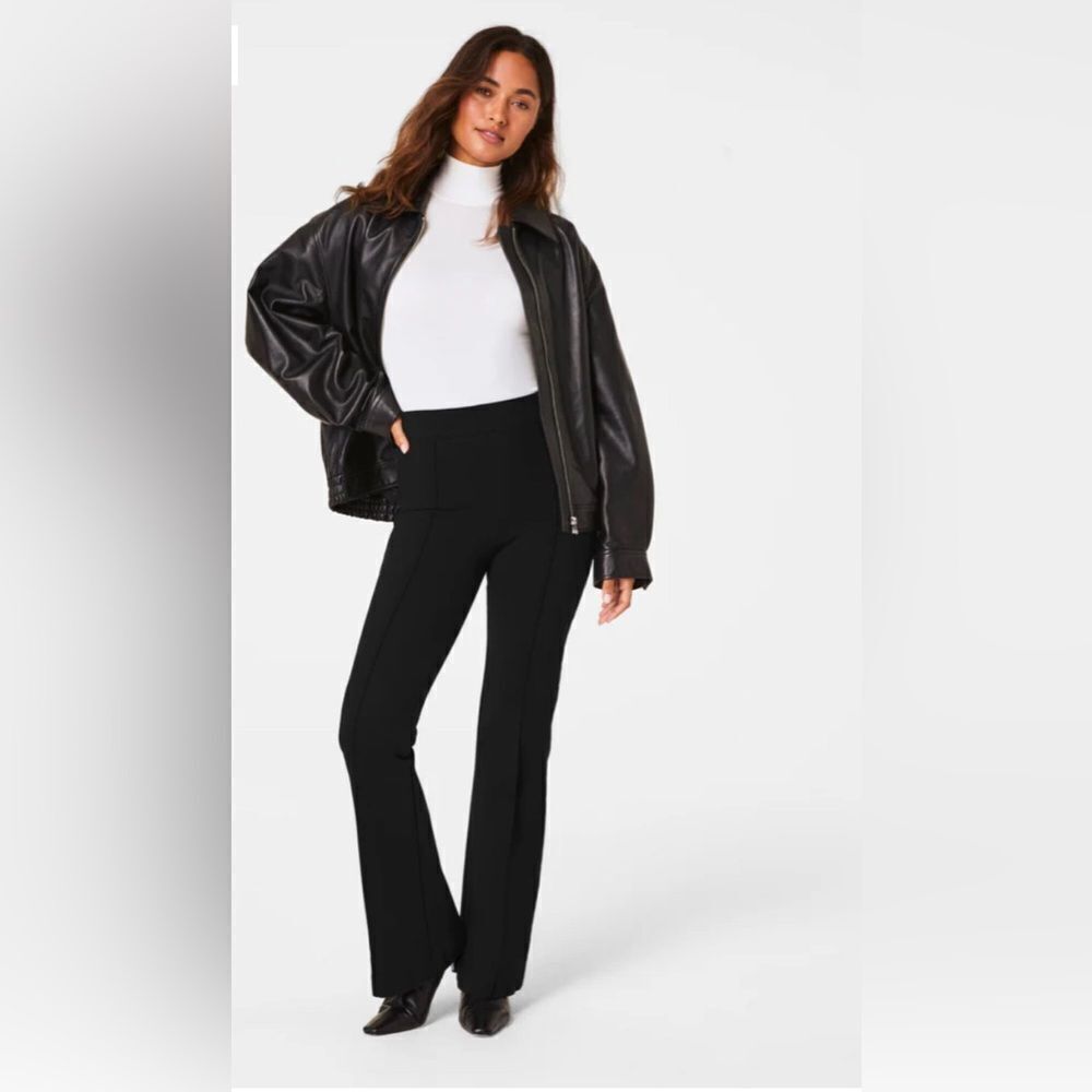 SPANX Hi Rise Flare Pants in Classic Black NWT 1X - Picture 11 of 13
